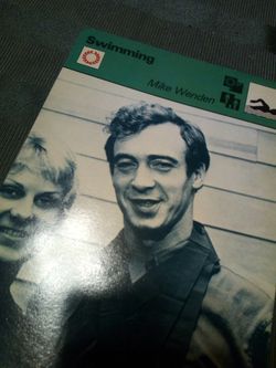 Vintage 1978 swimming sportscaster collector card /Mike wenden (card #16-02)