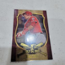 2015 Topps Baseball  Mike Trout First Home Run Gold Card