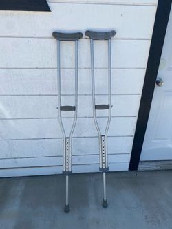Crutches..