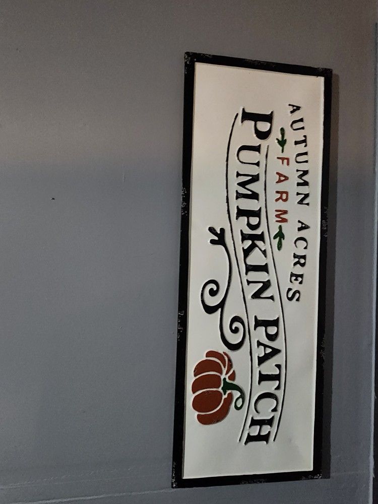 Metal Halloween Sign