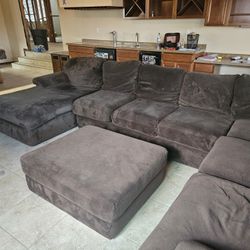 Oversized Living Room Sofa With Sleeper Bed