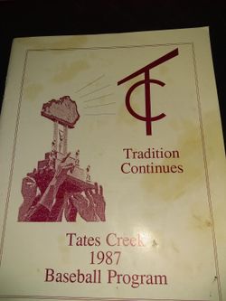1987 Tates Creek High School Lexington KY Baseball ⚾ Program Cincinnati Reds Kevin Jarvis