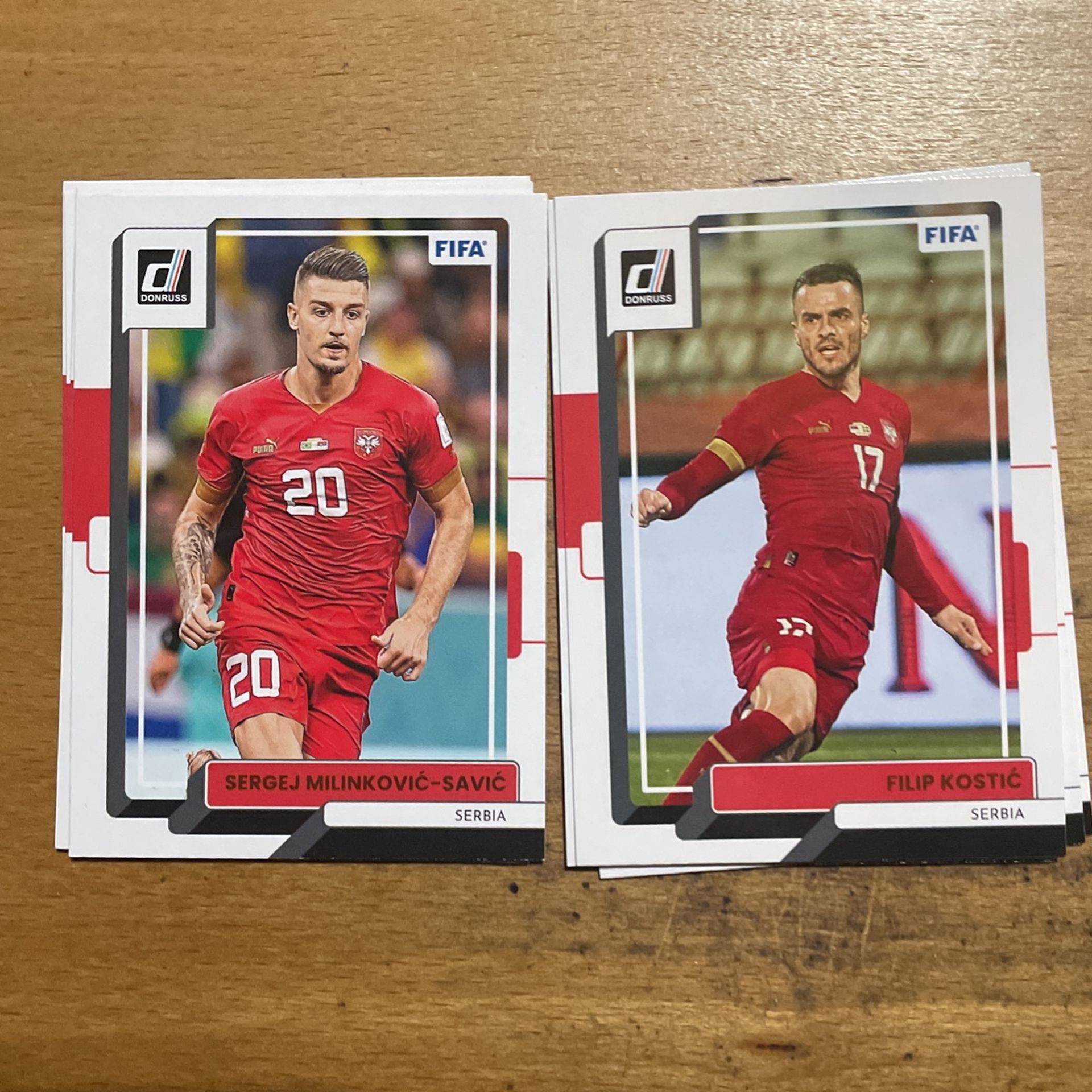 2023 DONRUSS SERBIA 9 CARD LOT
