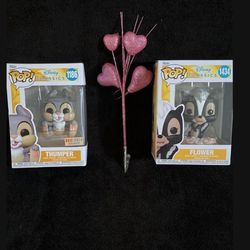 Disney Thumper Exclusive Or Flower Funko Pop $18 Each ! Or Both For $30 Firm -Cash Only Pls 