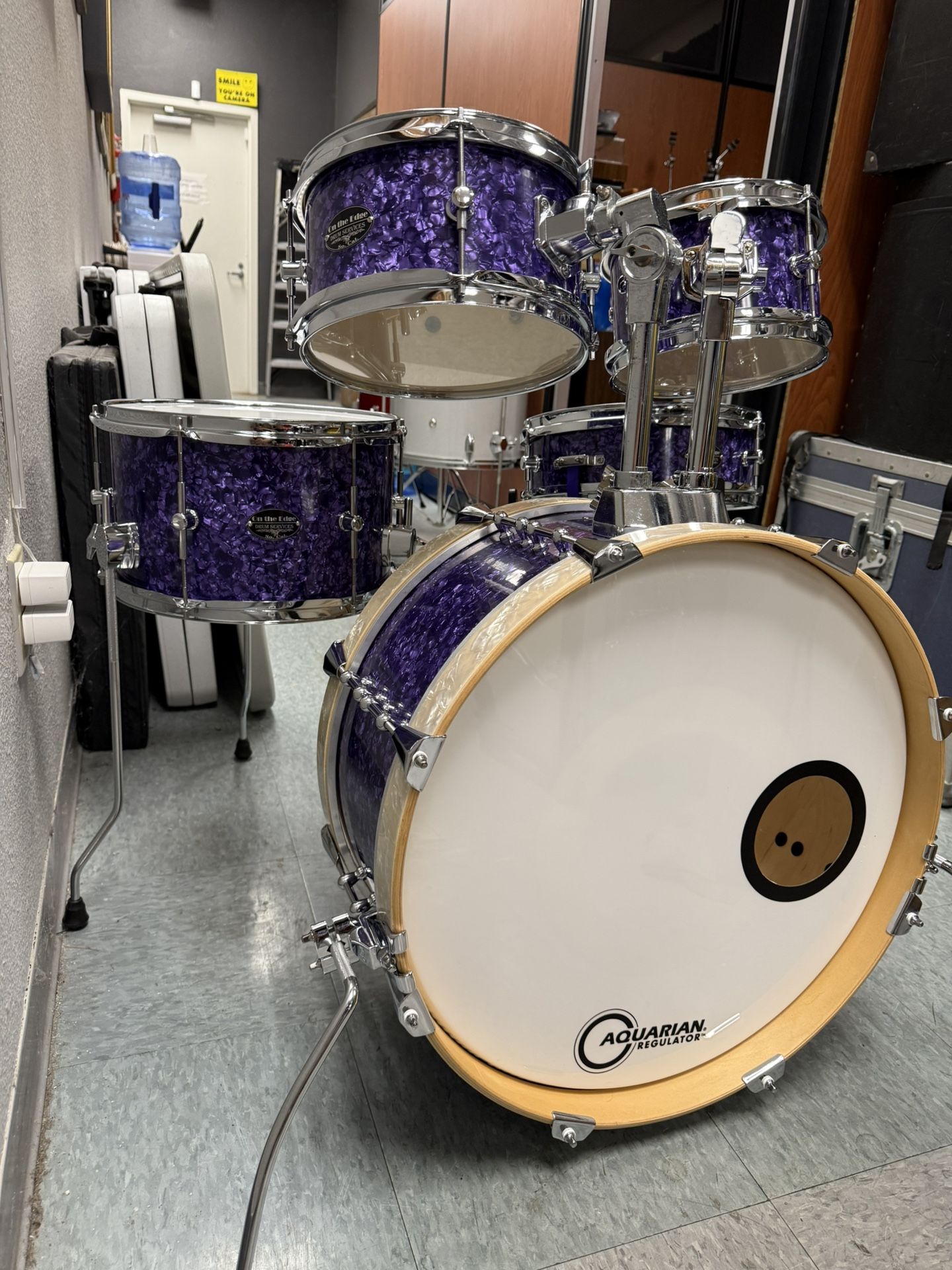 On The Edge 5pc Drum Set