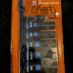 Spider SAE deep Impact Socket Set