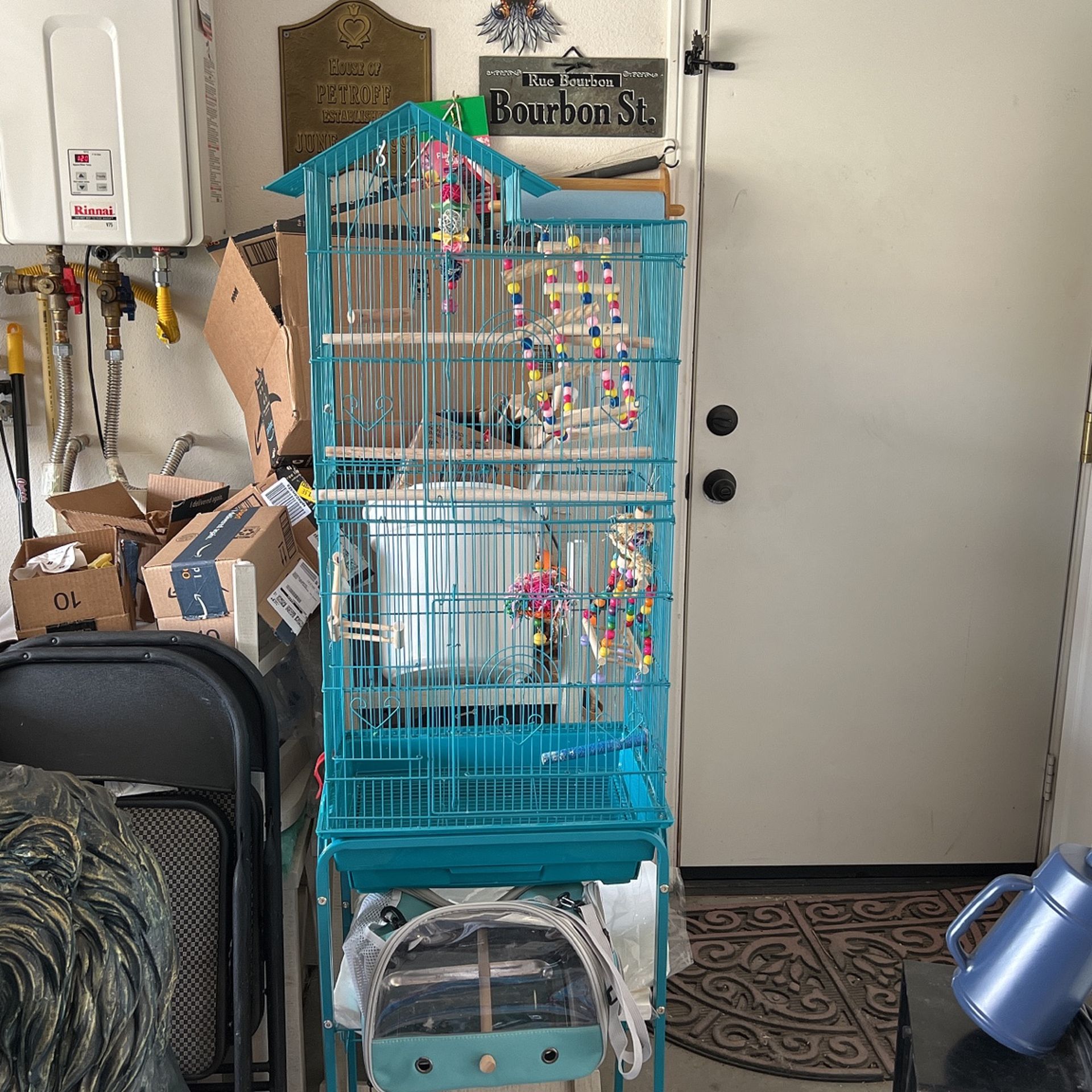 BIRD CAGE AND ACCESSORIES