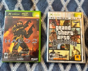 Original Xbox Game Bundle – Halo 2 & GTA San Andreas