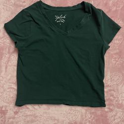 Green Crop Top