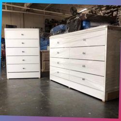 Dresser set / Eight and five drawers dresser
