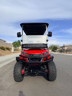 2026 Brand New Red Lifted Golf Cart