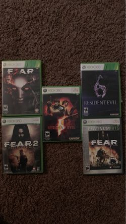 5 Xbox 360 game w/ booklets $35 for all