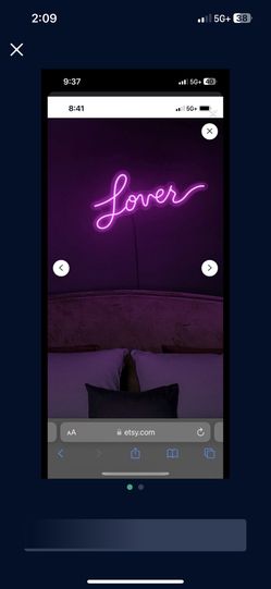 Taylor Swift Lover Neon Light