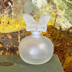 3.5” Vintage French Butterfly Vanity Perfume Bottle