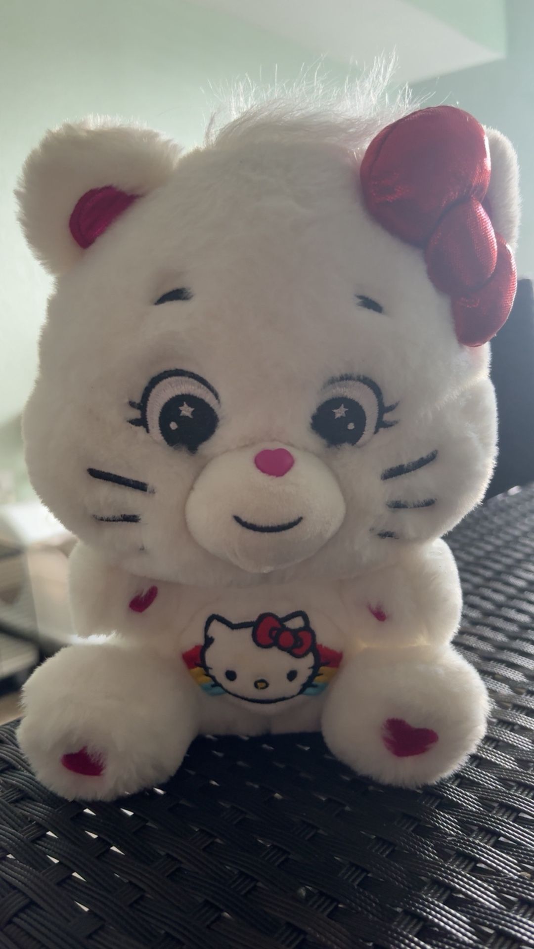 Sanrio Hello Kitty and Care Bears collab plushie