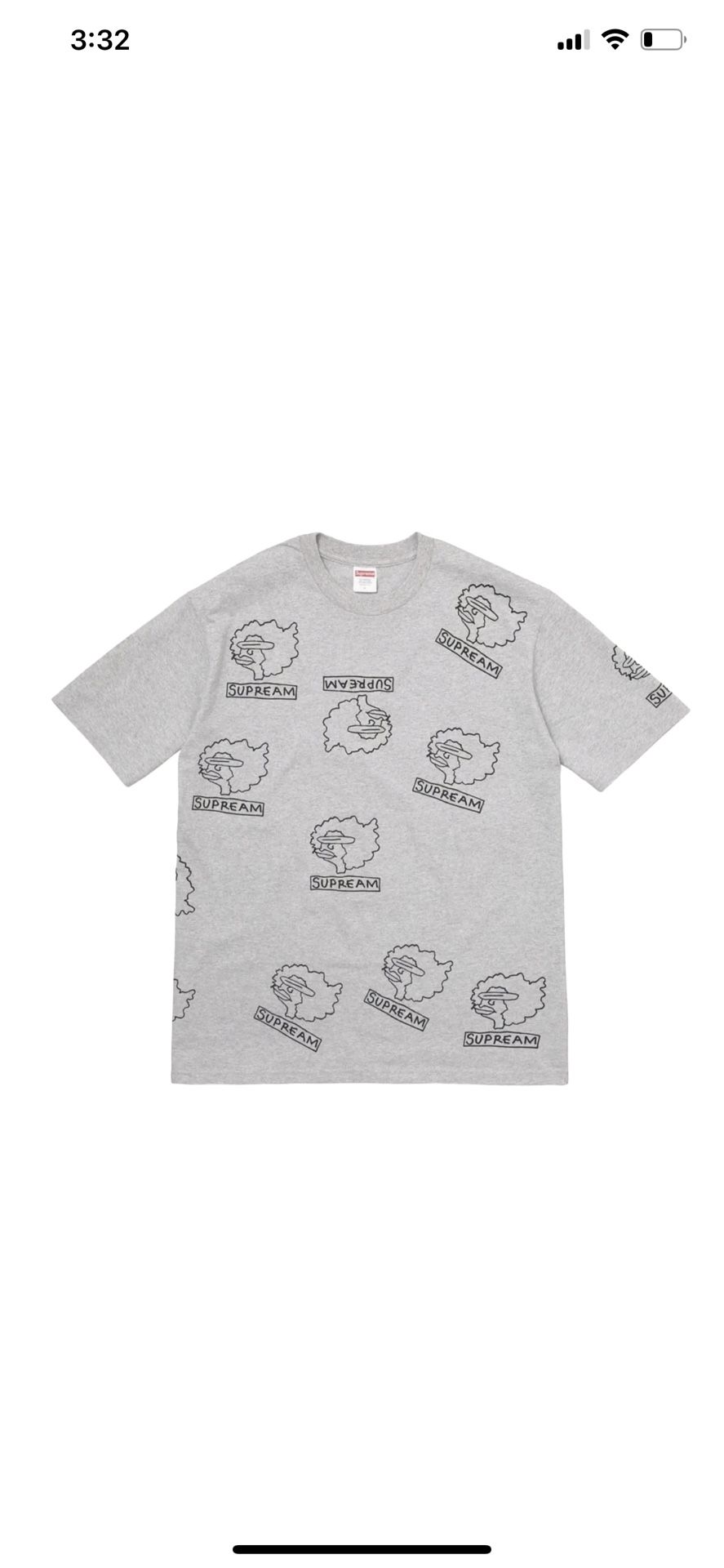 Supreme Gonz Heads Tee Grey Size M
