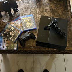 PS4 With Games and Controller
