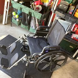 Medline All Purpose And Terrain Wheelchair Like New Condition Easy Fold And Go  Hand breaks, large rear wheels and comfortable arm rests Plainfield, I
