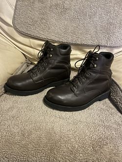Brown 12-E Leather Boots P.W. Minor