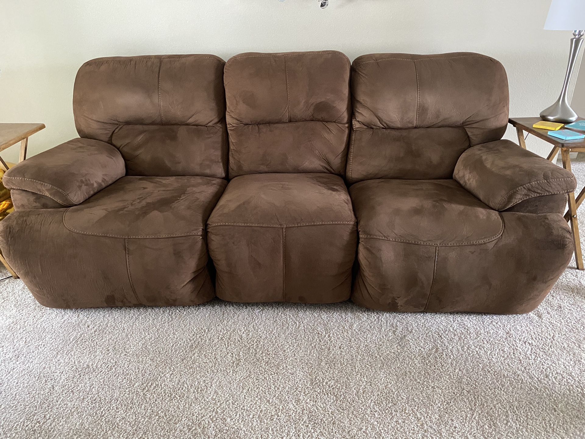 Dark brown couch