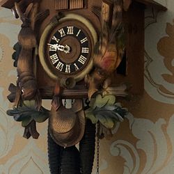 German Cuckoo Clock With Thorns Movement