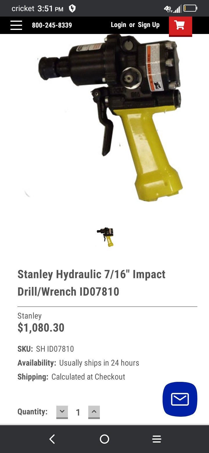 Stanley Hydraulic Impact 