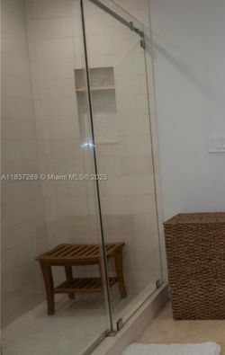 Teak shower bench
