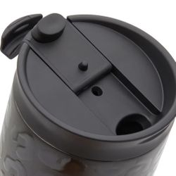 New! Stainless Steel Tumbler Travel Mug Cup Coffee Tea Water Home Office - 16 Oz - Simple Modern Voyager - Black Leopard