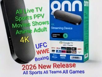 Onn Streaming Device with All Sports PPV Movies Shows Anime Adult and More for your TV