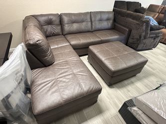 New sectional sofa and ottoman