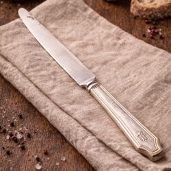 Insico International Silver 1960s Empire New French Hollow Dinner Knife, 9.5”