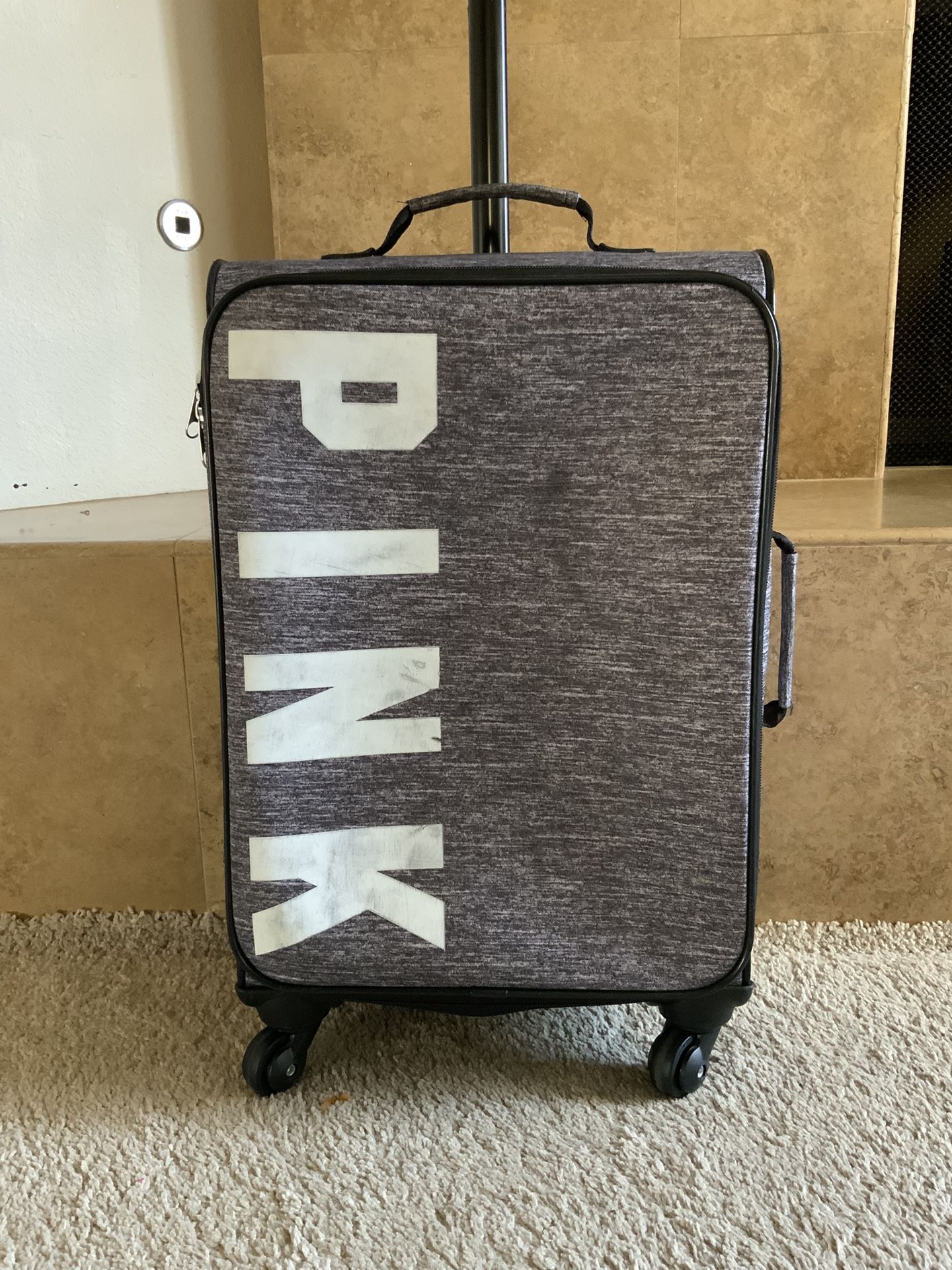 Carry On Victoria’s Secret PINK Rolling Suit Case Travel Bag Suitcase