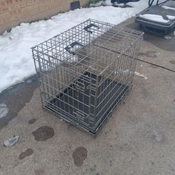 Heavy Duty Galvanized Steel Dog Cage With Tray 