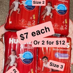 Huggies Size 2 & 3 Diapers