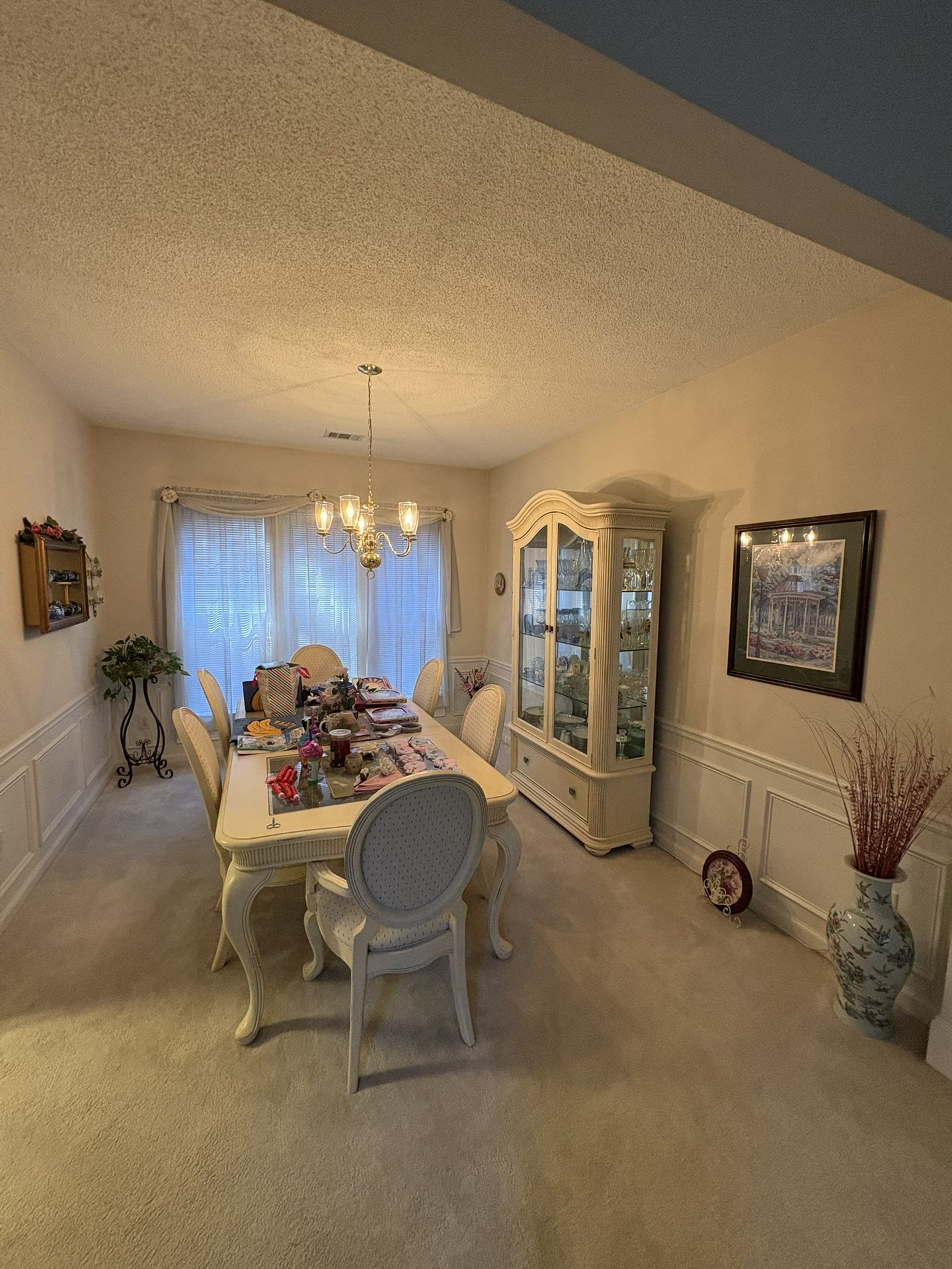 Dining Room Table With Chairs And China Hutch