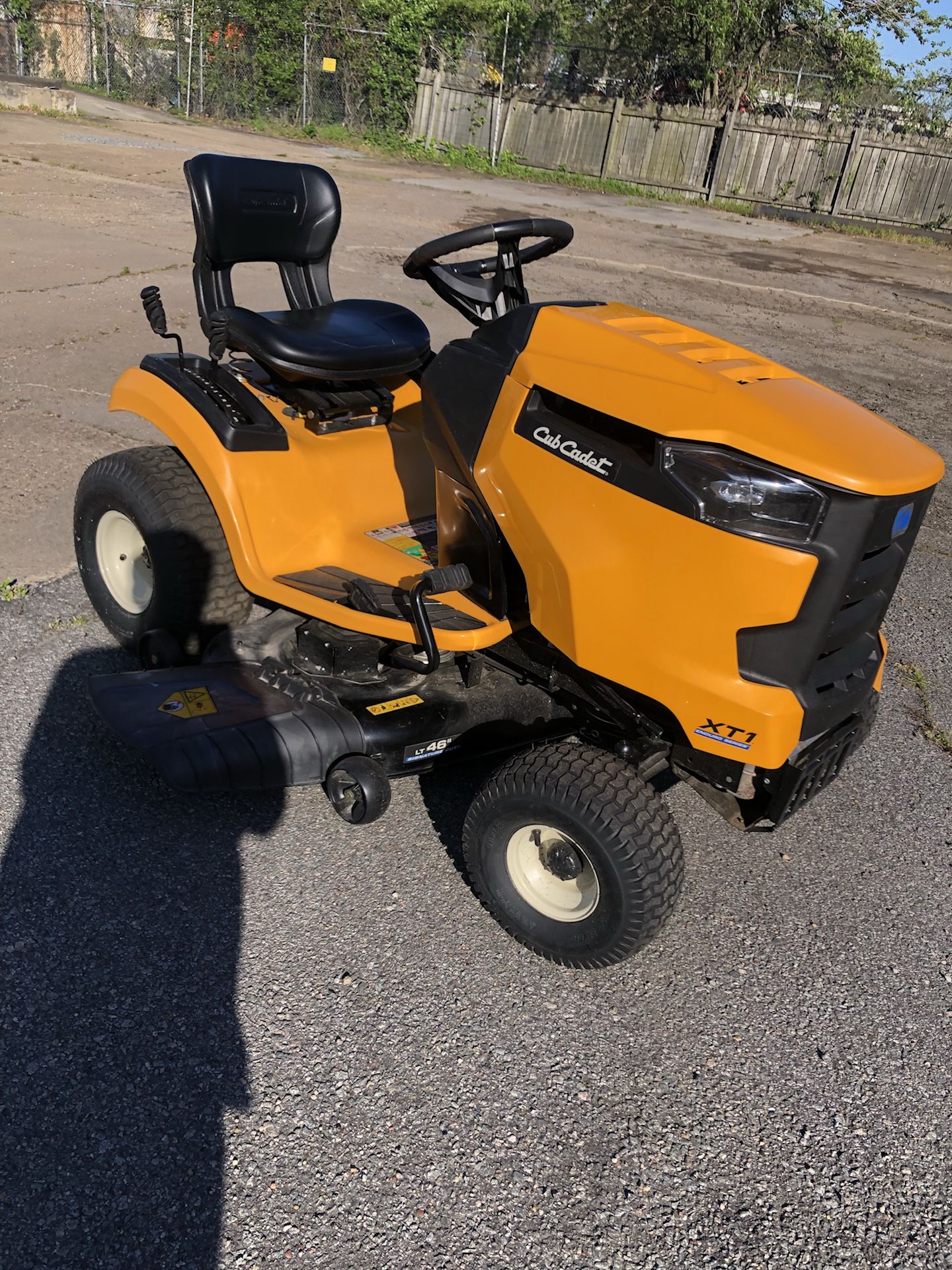 Cub Cadet Riding Mower comes lawn sweeper