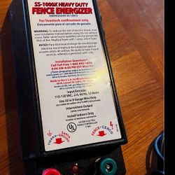 Fi-Shock Super-Shock Energizer, Model# SS-1000