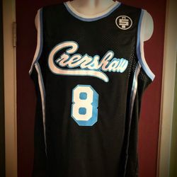 Los Angeles Lakers #8 Kobe Bryant Crenshaw Jersey Nipsey Hussle All Money In Black -S.M.L.XL.2X.3X Is