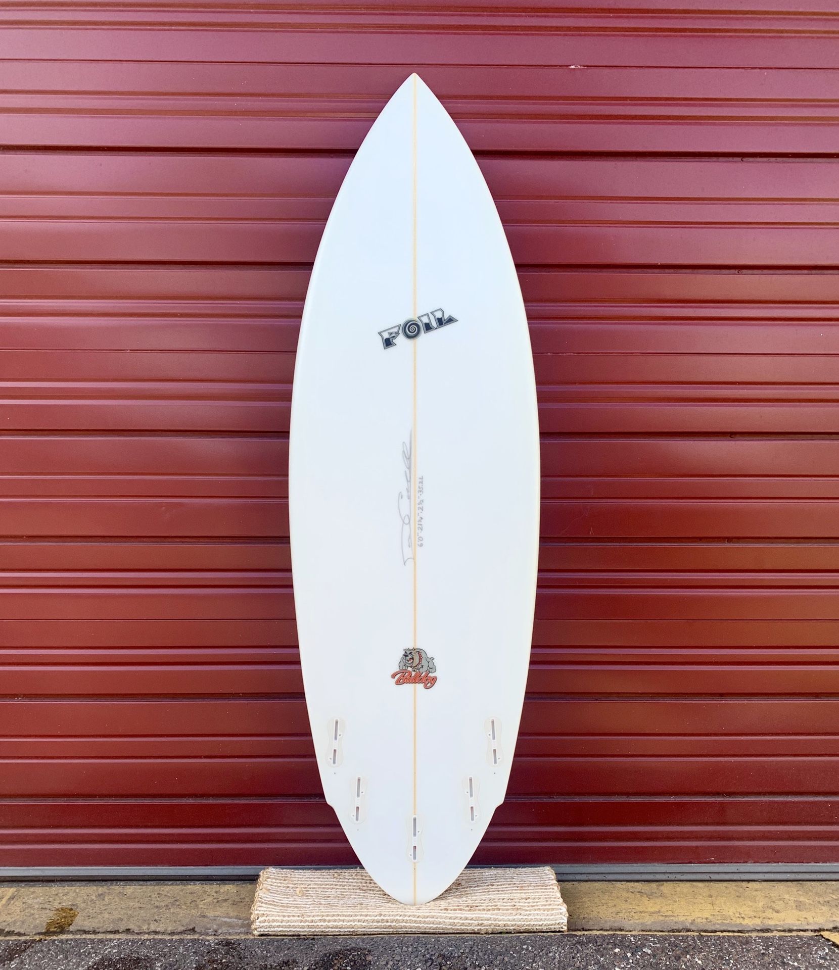 New 6’0” FOIL “The Bulldog” short board surfboard