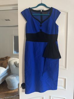 Blue Pinup Wiggle Dress