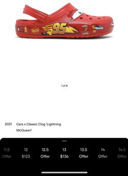 Cars x Classic Clog 'Lightning McQueen