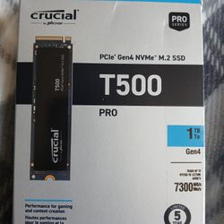 Crucial T500 Pro 1TB SSD PCIe Gen4 NVMe M.2 