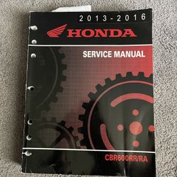 honda service manual.cbr600RR/RA  2013-2016