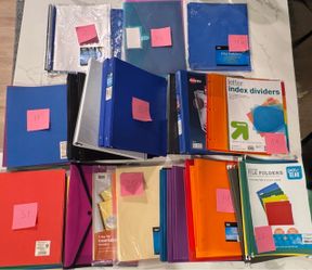 Complete Office & Filing Supply Lot - 110 Pieces (Binders, Folders, Dividers)