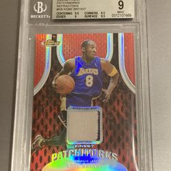 Kobe Bryant 2005-06 Finest Patchworks /29 refractor BGS 9 game used jersey card
