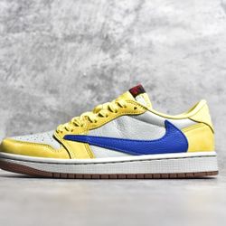 T'ravis Scott x Wmns J 1 Retro Low OG SP 'Canary'