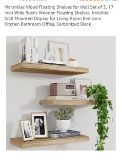 Floating shelves