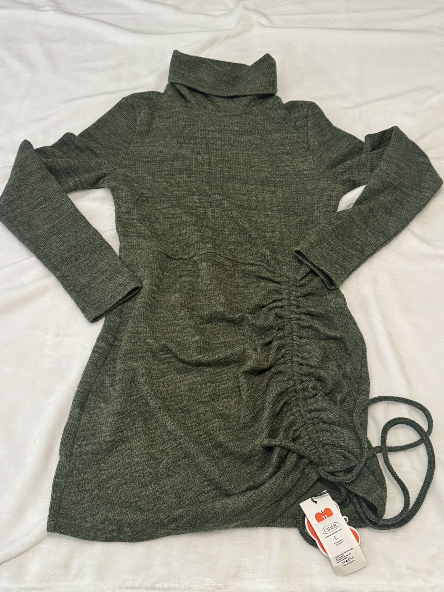Cider Ruched Mini Dress
