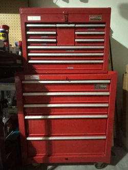 Vintage Craftsman 2-Piece Rolling Tool Chest Combo – Made in USA