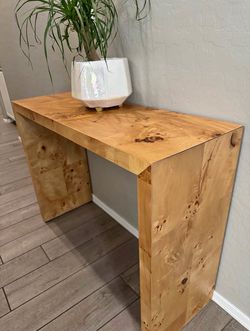 Threshold Ogden Burled Wood Console Table 46x15x30